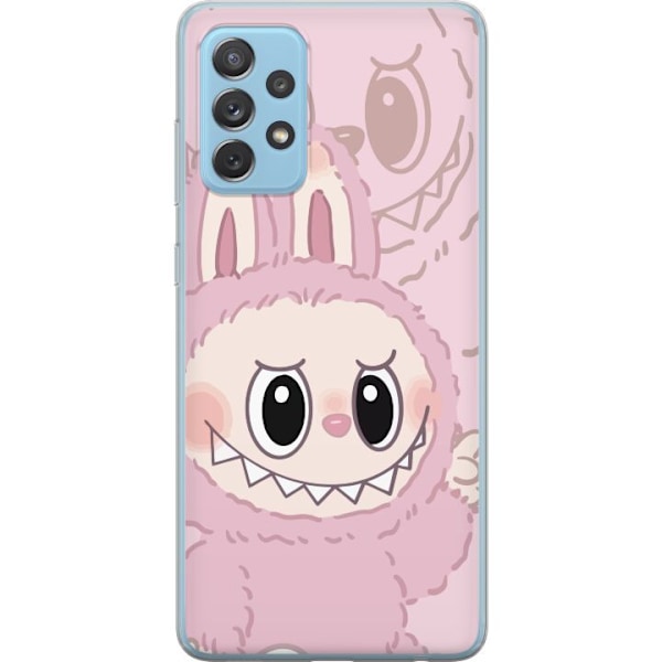 Samsung Galaxy A72 5G Läpinäkyvä kuori Labubu Floral Freak
