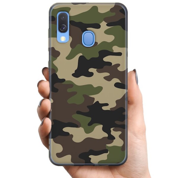 Samsung Galaxy A40 TPU Mobilskal Militär