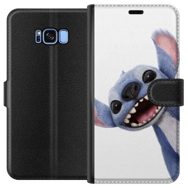 Kompatibelt Plånboksfodral till Samsung Galaxy S8 Lilo & Stitch