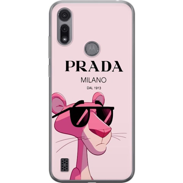 Motorola Moto E6i Gjennomsiktig deksel Prada Rosa Panteren