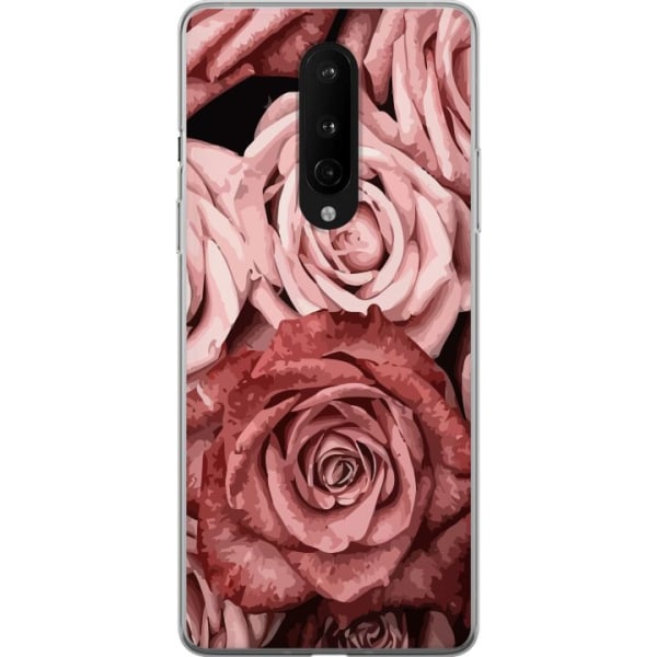 OnePlus 8 Läpinäkyvä kuori Ruusut