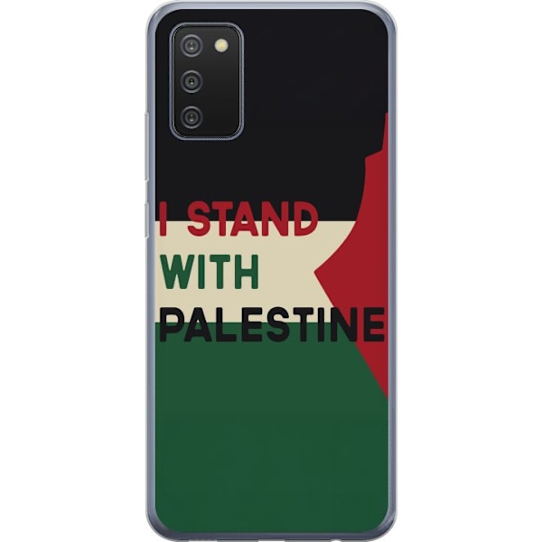 Samsung Galaxy A02s Läpinäkyvä kuori Pysähdy Palestiinan p