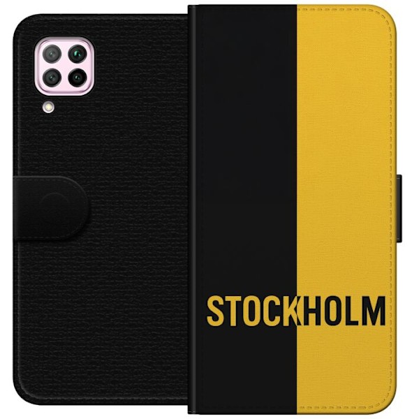 Huawei P40 lite Lompakkokotelo Stockholm – jalkapallo