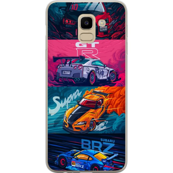Samsung Galaxy J6 Läpinäkyvä kuori Subaru Racing