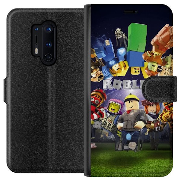 OnePlus 8 Pro Plånboksfodral Roblox Värld – Gamingäventyr för Barn & Ungdomar