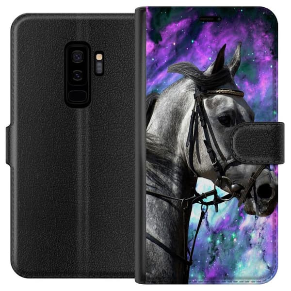 Kompatibel Tegnebogsetui til Samsung Galaxy S9+ Hest