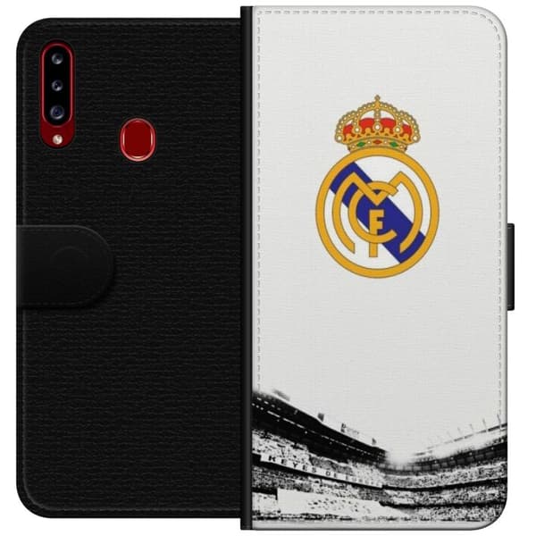 Kompatibelt Plånboksfodral till Samsung Galaxy A20s Real Madrid