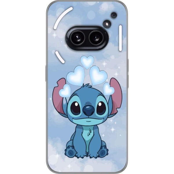 Nothing Phone (2a) Plus Genomskinligt Skal Stitch Hoppande Glädje – Rolig Design för Present