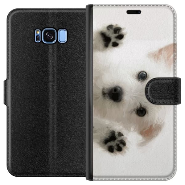 Kompatibelt Lommeboketui til Samsung Galaxy S8 Hund