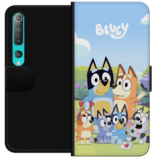 Xiaomi Mi 10 5G Lommeboketui Bluey mobildeksel med hele familien i fargerikt design
