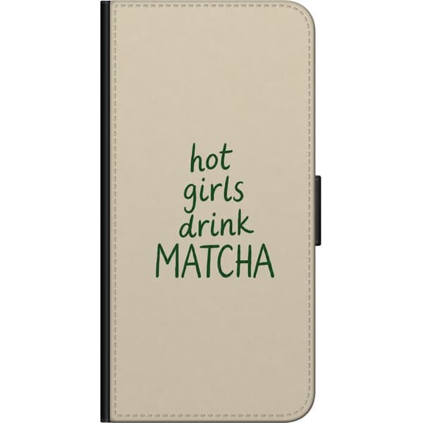 Kompatibelt Lommeboketui til Samsung Galaxy A03s Matcha-jenter beige