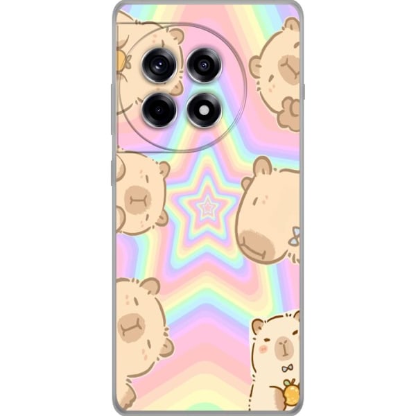 OnePlus 12R Läpinäkyvä kuori Kawaii Capybara Galaxy Söpö
