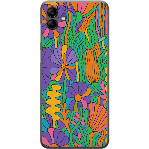 Samsung Galaxy A05 Läpinäkyvä kuori Värien räjähdys