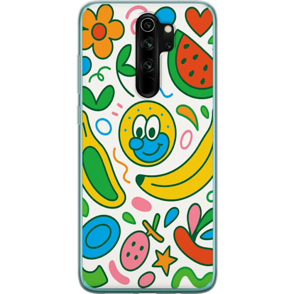 Xiaomi Redmi Note 8 Pro  Läpinäkyvä kuori Perhosverho