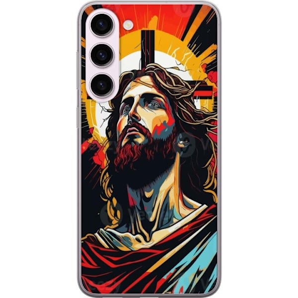 Samsung Galaxy S23+ Läpinäkyvä kuori Jeesus ja Kortti - uskonnollinen motiivi syvällä symboliikalla