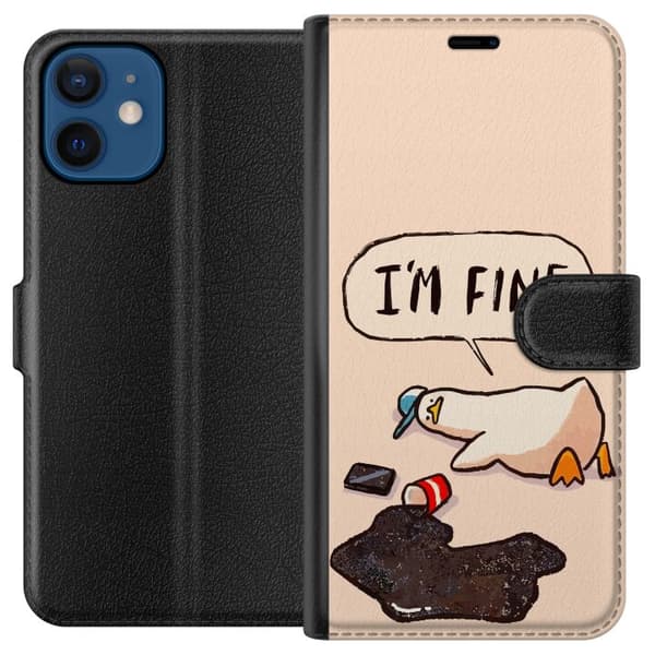 Kompatibel Tegnebogsetui til Apple iPhone 12 mini Tanket and