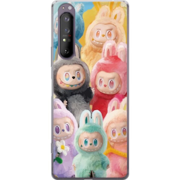 Sony Xperia 1 II Genomskinligt Skal Labubu Sketch Style – Ha