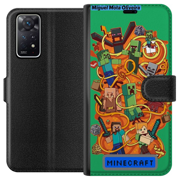 Xiaomi Redmi Note 11 Pro 5G Plånboksfodral Minecraft