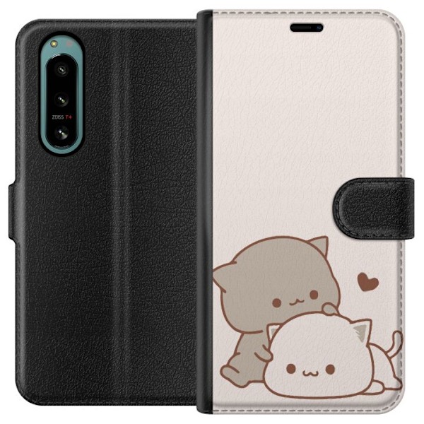 Sony Xperia 5 IV Lommeboketui Kawaii Søte Katter