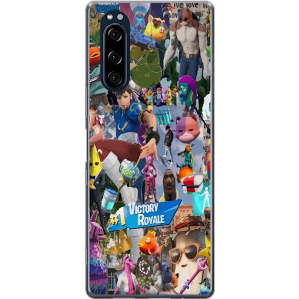 Sony Xperia 5 Läpinäkyvä kuori Fortnite