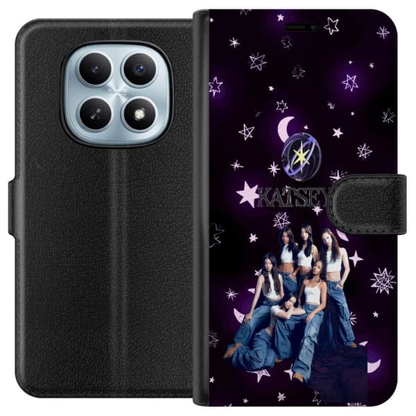Kompatibelt Plånboksfodral till Xiaomi Redmi Note 15 5G KATSEYE lila