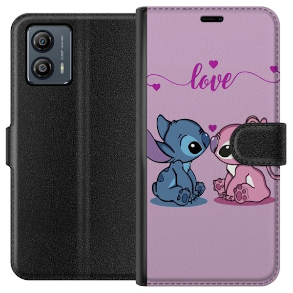 Motorola Moto G53 Lommeboketui Lilo & Stitch – Angel Edition