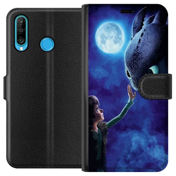 Huawei P30 lite Tegnebogsetui Dragetræneren