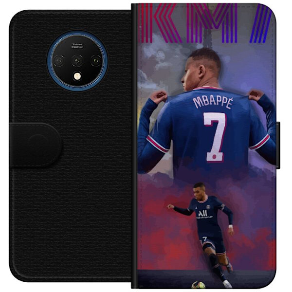 OnePlus 7T Tegnebogsetui MAP Fodbold Design Grafisk Mønster Moderne Sportsmotiv Trend Fodbold Populær Grafisk Stil Motiv