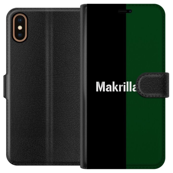 Apple iPhone XS Plånboksfodral Makrillarna Fotboll