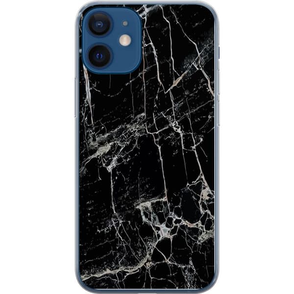 Kompatibelt Mobildeksel til Apple iPhone 12 mini Marmor Svart