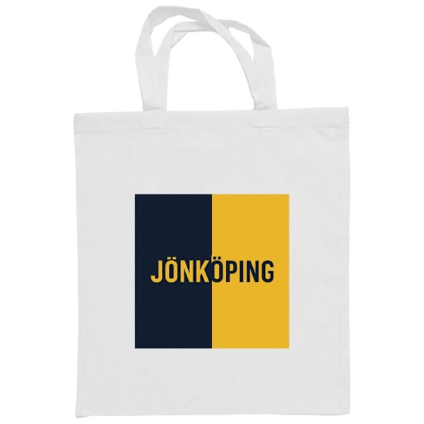 Mulepose | Holdbar Indkøbstaske i Stof Jönköping – Hockey Hvid one size