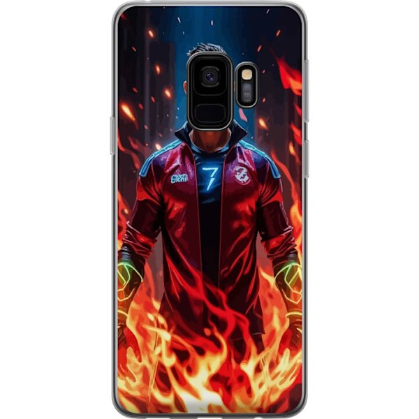 Samsung Galaxy S9 Gjennomsiktig deksel Ronaldo Inferno - fotba