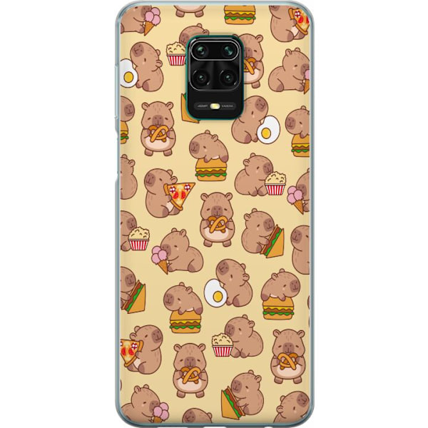 Xiaomi Redmi Note 9 Pro Läpinäkyvä kuori Kawaii capybara puhelinkotelo useilla söpöillä hahmoilla