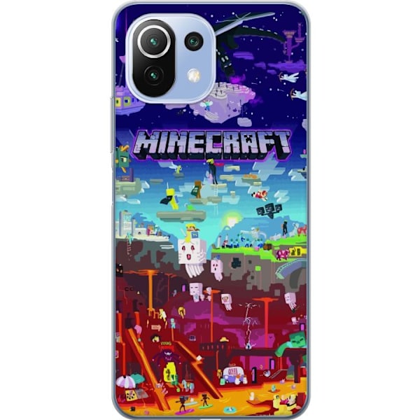 Xiaomi 11 Lite 5G NE Läpinäkyvä kuori Minecraft