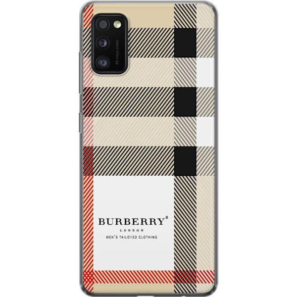 Samsung Galaxy A41 Genomskinligt Skal Burberry