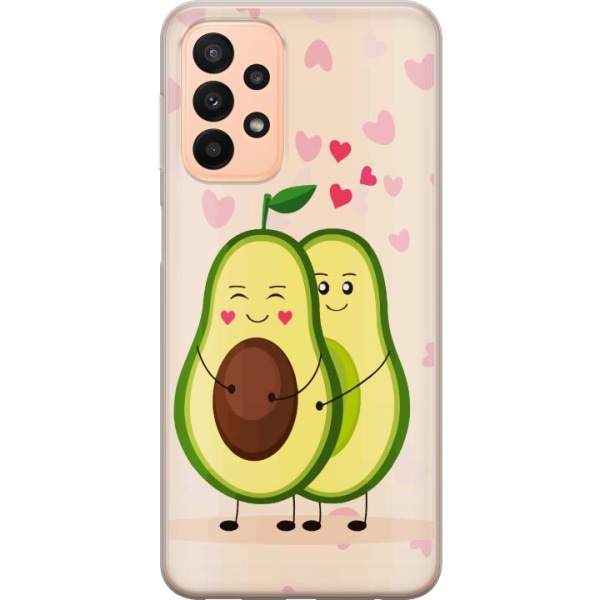 Samsung Galaxy A23 Gjennomsiktig deksel Avokado Kjærlighet