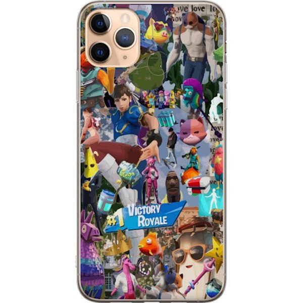 Apple iPhone 11 Pro Max Läpinäkyvä kuori Fortnite