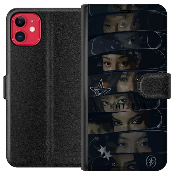 Kompatibelt Lommeboketui til Apple iPhone 11 KATSEYE svart