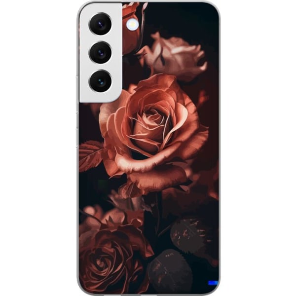 Samsung Galaxy S22 5G Gennemsigtig cover Blomster