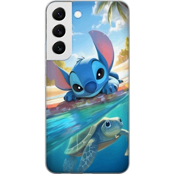 Samsung Galaxy S22 5G Läpinäkyvä kuori Stitch kilpikonnalla