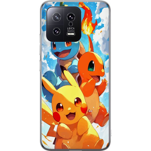 Xiaomi 13 Läpinäkyvä kuori Pocket Creatures - innoittanut Pokémonista mainitsematta nimeä