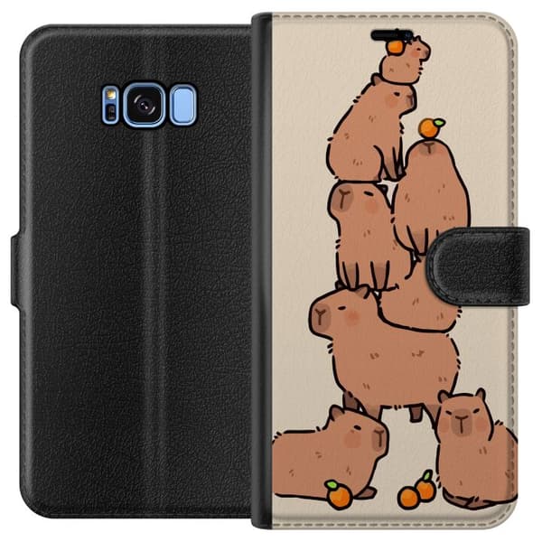 Kompatibelt Plånboksfodral till Samsung Galaxy S8 Capybara