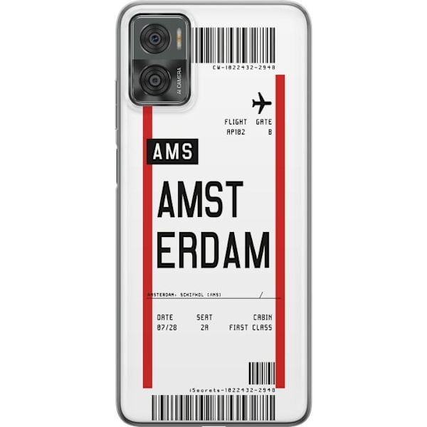 Motorola Moto E22i Gennemsigtig cover Amsterdam