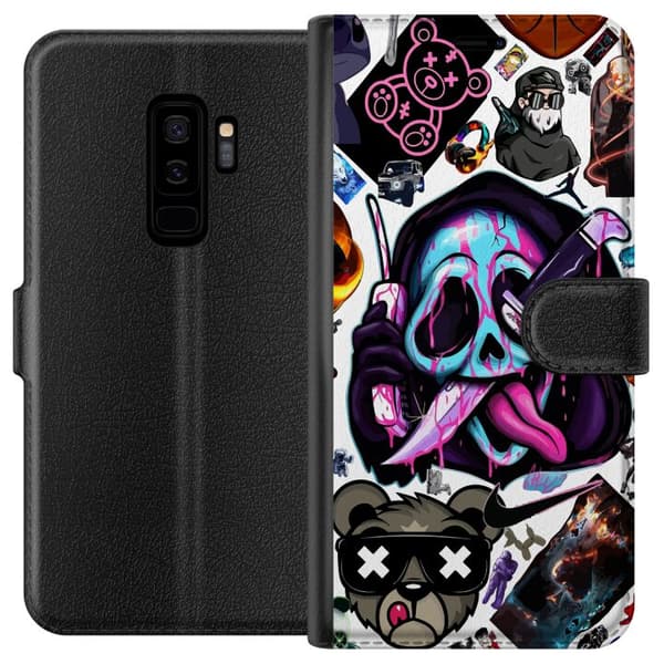 Kompatibel Tegnebogsetui til Samsung Galaxy S9+ Stickers