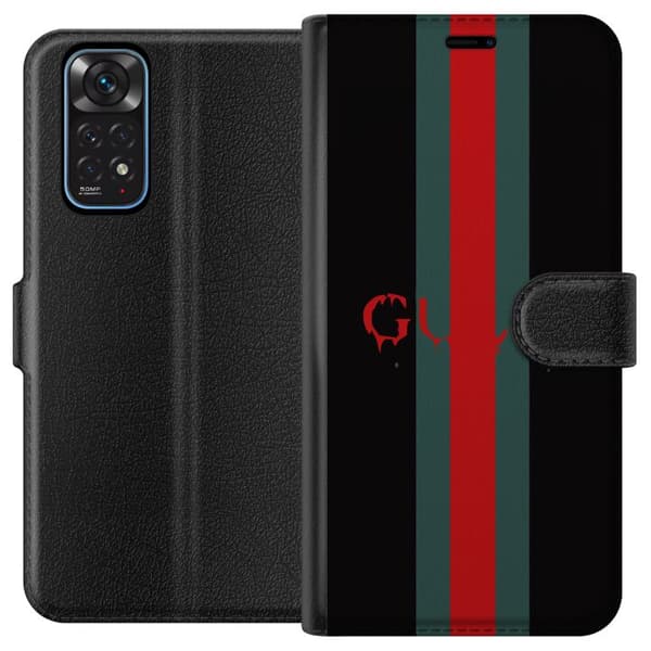 Kompatibel Tegnebogsetui til Xiaomi Redmi Note 11 Grøn og Rød Mærke