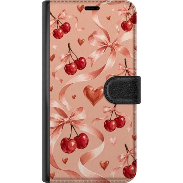 Kompatibel Tegnebogsetui til OnePlus 10 Pro Kirsebærbånd orange