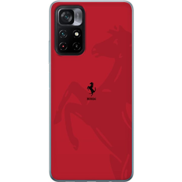 Xiaomi Poco M4 Pro 5G Gennemsigtig cover Ferrari