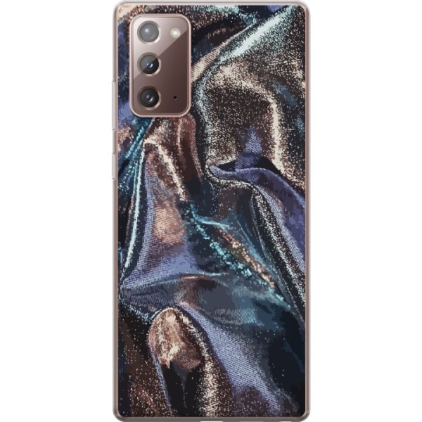 Samsung Galaxy Note20 Genomskinligt Skal Glitter / Silke