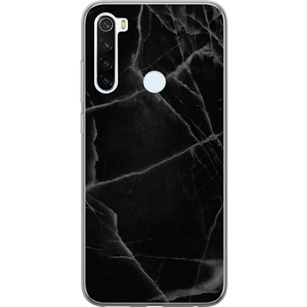 Xiaomi Redmi Note 8 Gjennomsiktig deksel Svart marmor