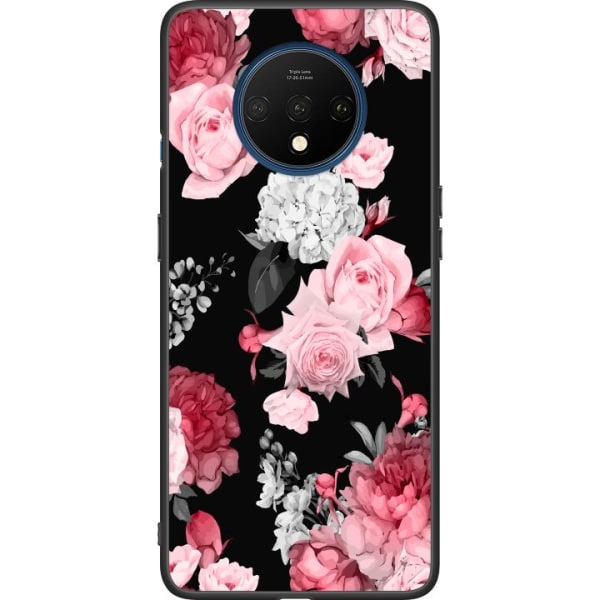 OnePlus 7T Sort cover Floral Blomst